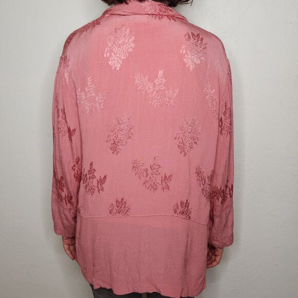 Caribe Pink Button Down Shirt - Picture 2 of 4